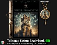 Astrology Book, Forbidden Knowledge Astronomy Magic Grimoire, Occult Horoscope Zodiac Symbols, Hermetic Mystical Seal