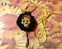 Skull Pendant, Bees Nest Voodoo Talisman Necromancy, Skeleton Necromancer Cursed Amulet Abundance Prosperity Money