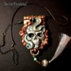 Life Forever, Skull Snake Talisman Garden of Eden, Imortality Magic Power Evil Eye, Punk Rock Gothic Amulet Pendant