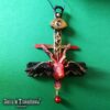 Satanic Necklace, Baphomet Upside Down Cross, Antichrist Eye Occult Symbols, Goat Sigil of Lucifer Satan