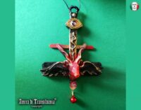 Satanic Necklace, Baphomet Upside Down Cross, Antichrist Eye Occult Symbols, Goat Sigil of Lucifer Satan
