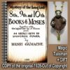 Antique Magic Book, Occult Dark Magic Rituals, Esoteric Sorcery Secret Societies, Kabbalah Cabalistic Book of Moses