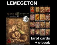 Lemegeton Tarot Card, Pagan Oracle Deck, Occult Grimoire Dark Magic Ritual, Kabbalah Demons Devil, volume-1