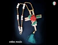 Rosicrucian Cross Necklace Key, Magic Amulet Talisman Witchcraft Symbols, Magick Pendant Ecoteric Wooden Crux