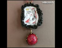 Satanic Pendant Dark Angel, The God of Evil Satan Figure, Demon Devil Talisman Archon, Black Magic Amulet Lord Lucifer