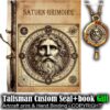 Antique Book, Occultism Magic Grimoire Saturn Manuscript, Saturnian Magick Sorcery Ritual, Secret Societies
