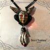 Black Angel, Satanic Talisman Satan Symbol, Demon Devil Pendant, Baphomet Necklace Archon, Magic Ritual Amulet