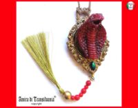 Life Forever Amulet, Garden of Eden Devil, Ouroboros Red Snake Talisman Pendant Occult Jewelry