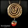 Life Forever, Ouroboros Apple Snake Talisman, Love Feng Shui Amulet Magic Power Evil Eye