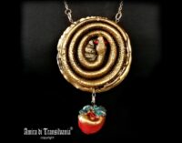 Life Forever, Ouroboros Apple Snake Talisman, Love Feng Shui Amulet Magic Power Evil Eye