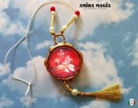 Sign of Pisces, Red Fish Astrological Talismans Spiritual Necklace, Zodiac Amulet Pendant, Witch Occult Jewelry