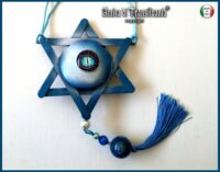 David Star Pendant, Hebrew Israel Symbol, Magic Talisman Bar Mitzvah Bat Mitzvah, Dragon Eye Big Magen David Necklace
