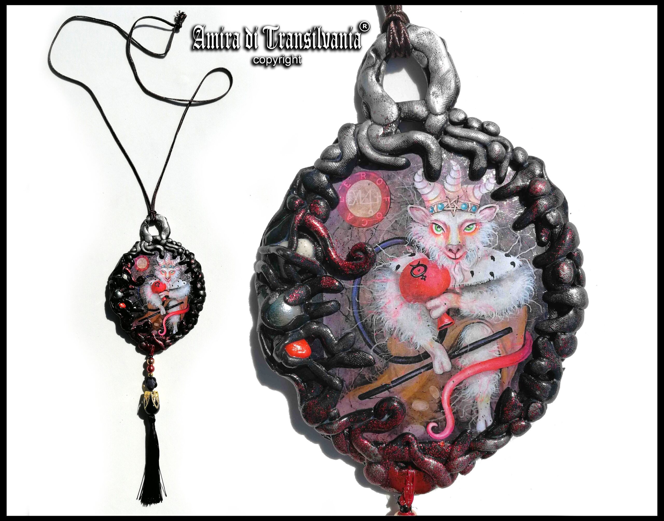 Focalor Demon, Protective Talisman Amulet Evil Eye, Magic Power Goth Jewel, Witchcraft Lemegeton Goetia Goat