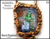 Azazel Demon, Magic Talisman Azazel Sigil, Protective Amulet Evil Eye, Satanic Pendant, Lemegeton Goetia Demon Seal