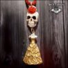 La Santa Muerte Pendant, Macabre Voodoo Magic Talisman, Lucky Amulet Gothic Skull Witch Jewelry