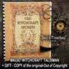 Old Witchcraft, Spell Book Salem Massachusetts, Antique Grimoire Witchcraft, Occult Sabbath Ritual Witch Manual
