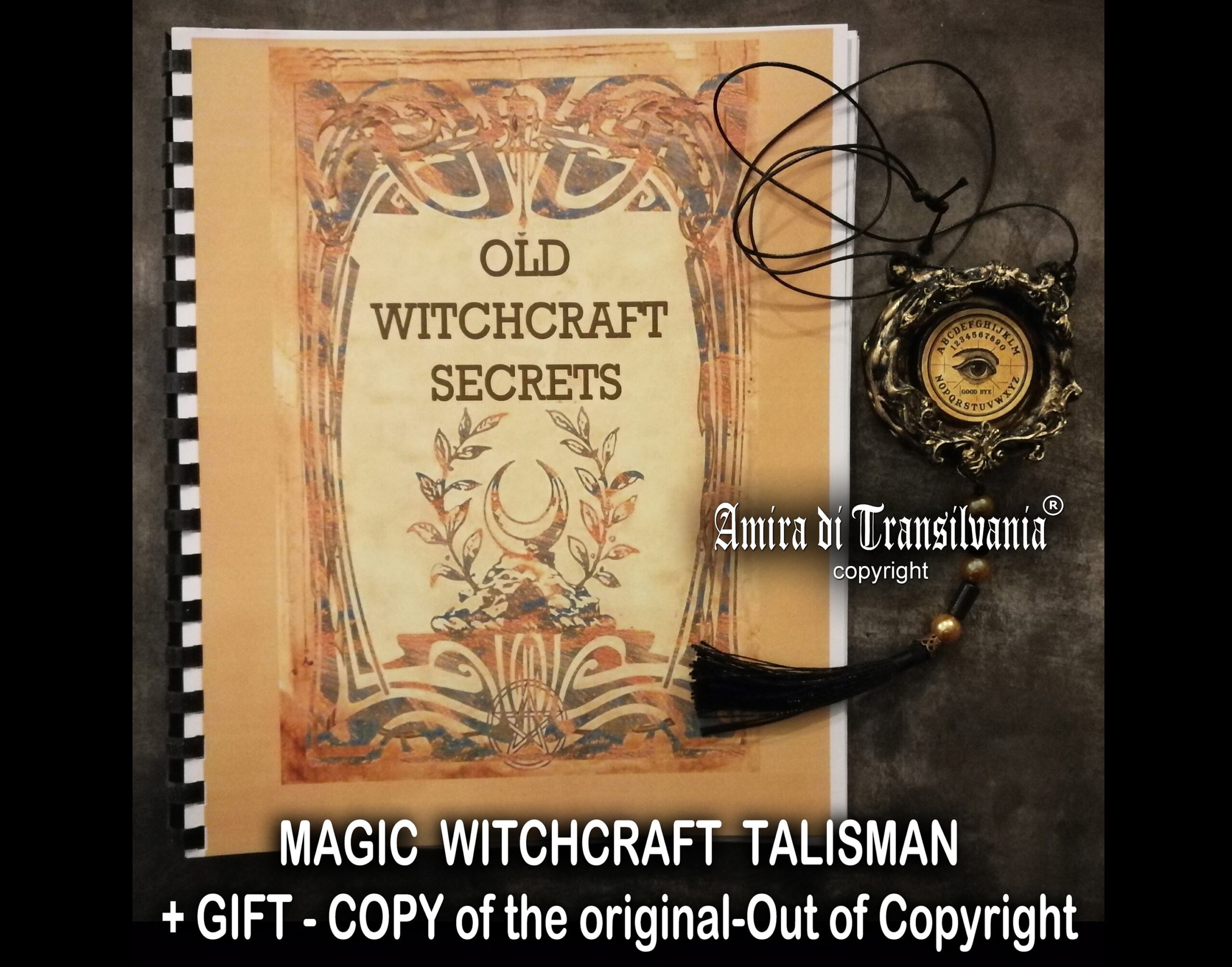 Old Witchcraft, Spell Book Salem Massachusetts, Antique Grimoire Witchcraft, Occult Sabbath Ritual Witch Manual