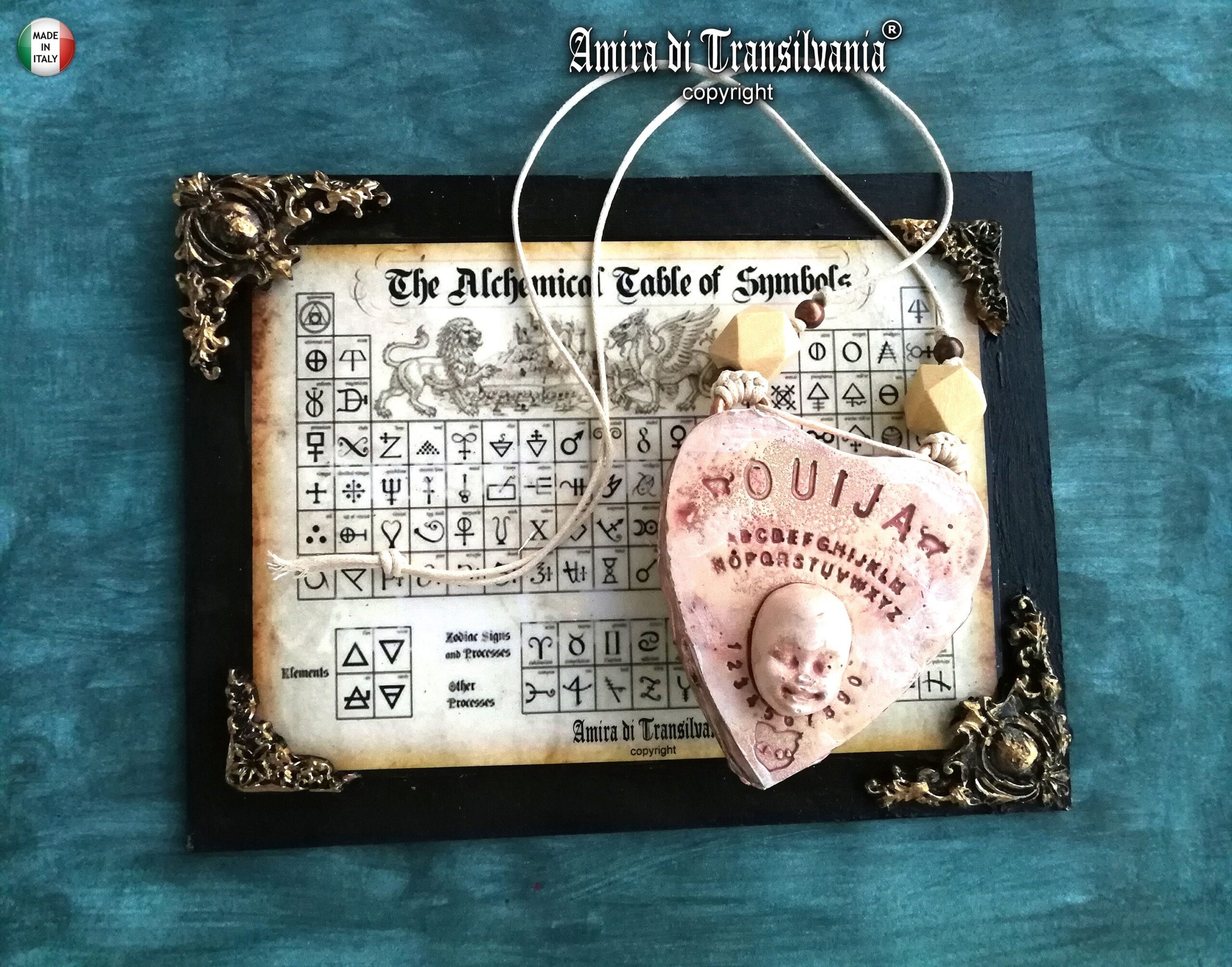 Ouija Board, Love Rose Talisman, Reading Psychic Amulet Magic Powers, Witchcraft Pendant Charm Witch Jewelry