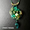 Witchcraft Supplies, Magic Leaf Lucky Charms, Amulet Feng Shui Wealth Money Green Frog Talisman