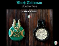 Moon Goddess Hecate, Triple Moon Talisman, Lunar Phases Witchcraft Pendant, Witch Jewelry Star Pentagram Luna Necklace