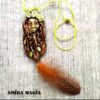 Shaman Necklace – Handmade Amulet Meaningful Spiritual Gift Earth & Sky Symbol Dream Catcher Spirit Guide