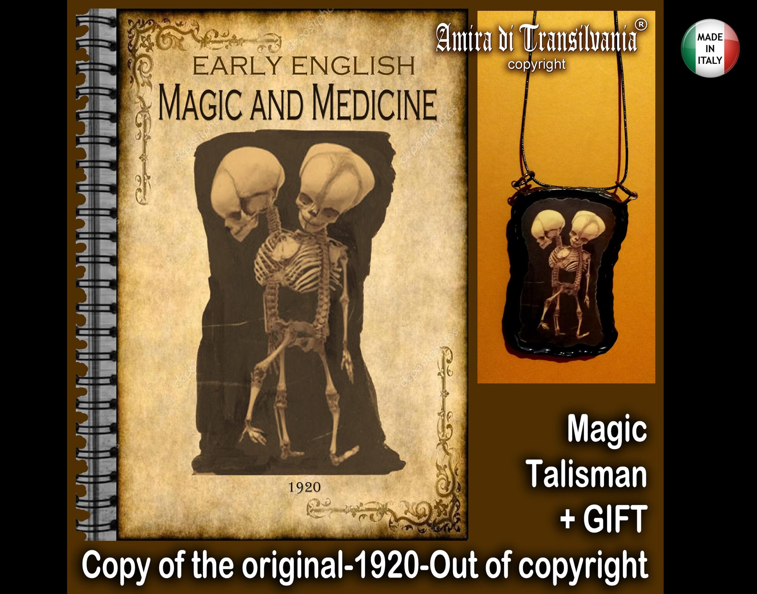 magic medicine, antique book witchcraft, folklore, popular medicine, antiquities, occultism esoteric, grimoire, magick