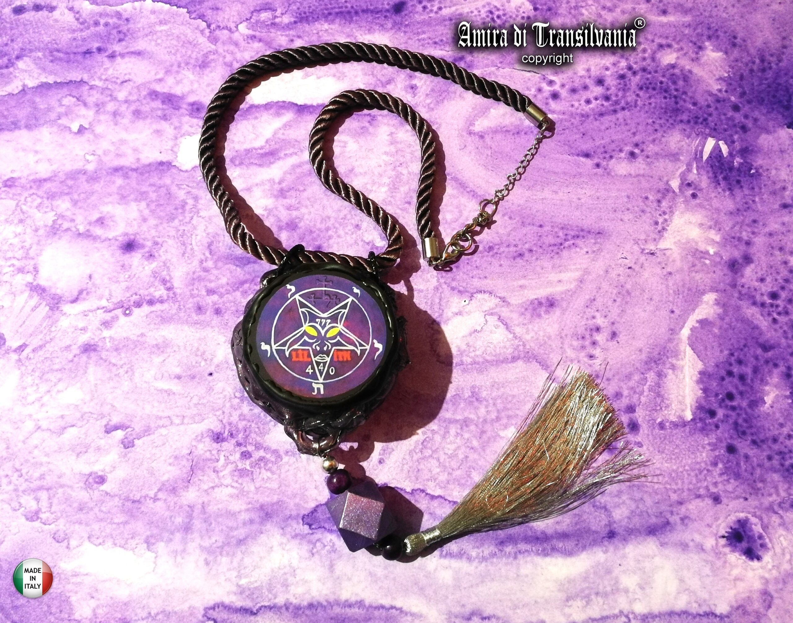 Lilith Goddess Dark Sigil Amulet Magic Feminine Power, Seal Power Talisman Inverted Pentagram Star