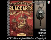 Antique Book, Occultism Black Magic, Esoteric Manuscript Witchcraft Demonology, Magick, Secret Societies Sorceries Art