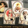 children tarot cards deck book explanation oracle divination major arcana rare edition vintage handmade cartomancy collection fortune teller