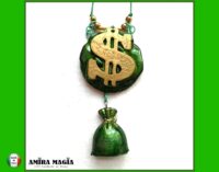 Dollar Symbol Necklace Talisman Pendant, Spell Money Wealth Attraction Amulet, Most Powerful Good Luck Ritual Get Rich