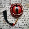 Red Evil Eye, Protective Talisman Pendant, Occult Protection Satanic Amulet, Satan Jewels Good Luck