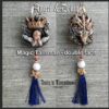 Angel and Demon, Protective Magic Talisman Evil Eye, Good Luck Protection Amulet, Spirit Guide, Celestial Guardian