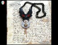 Black Angel Wings, Lord Lucifer Satanic Talisman, Satan Symbol Demon Devil Horn, Pendant Necklace Archon