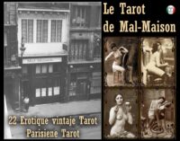 Erotic Tarot, Oracle Cards Vintage Sexy Bordell Image, Nude Woman Female Body, Antique Photography