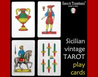 Antique Tarot Card, Oracle, Limited Edition, Italian Tarot, Sicily, Play Card, Divination, Fortune Teller, Cartomancy