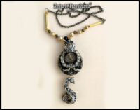 Funeral Poem, Stop Watch All the Clocks, Occult Memorial Amulet, Necronomicon Magic Octopus Talisman