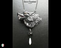 Black Wolf, Necklace Pendant Wild Animals, Forest Wildlife Magic Talisman, Spirit Guide Protection Amulet