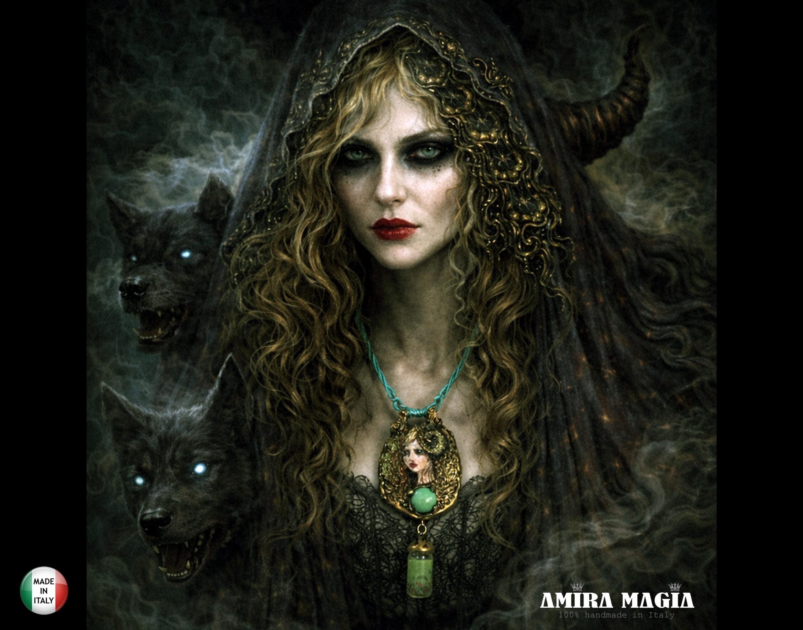 Magick Amulet, Queen Witches Hecate's Personal Spiritual Potion Beauty Love Magnetism & Transformation Magical Pendant