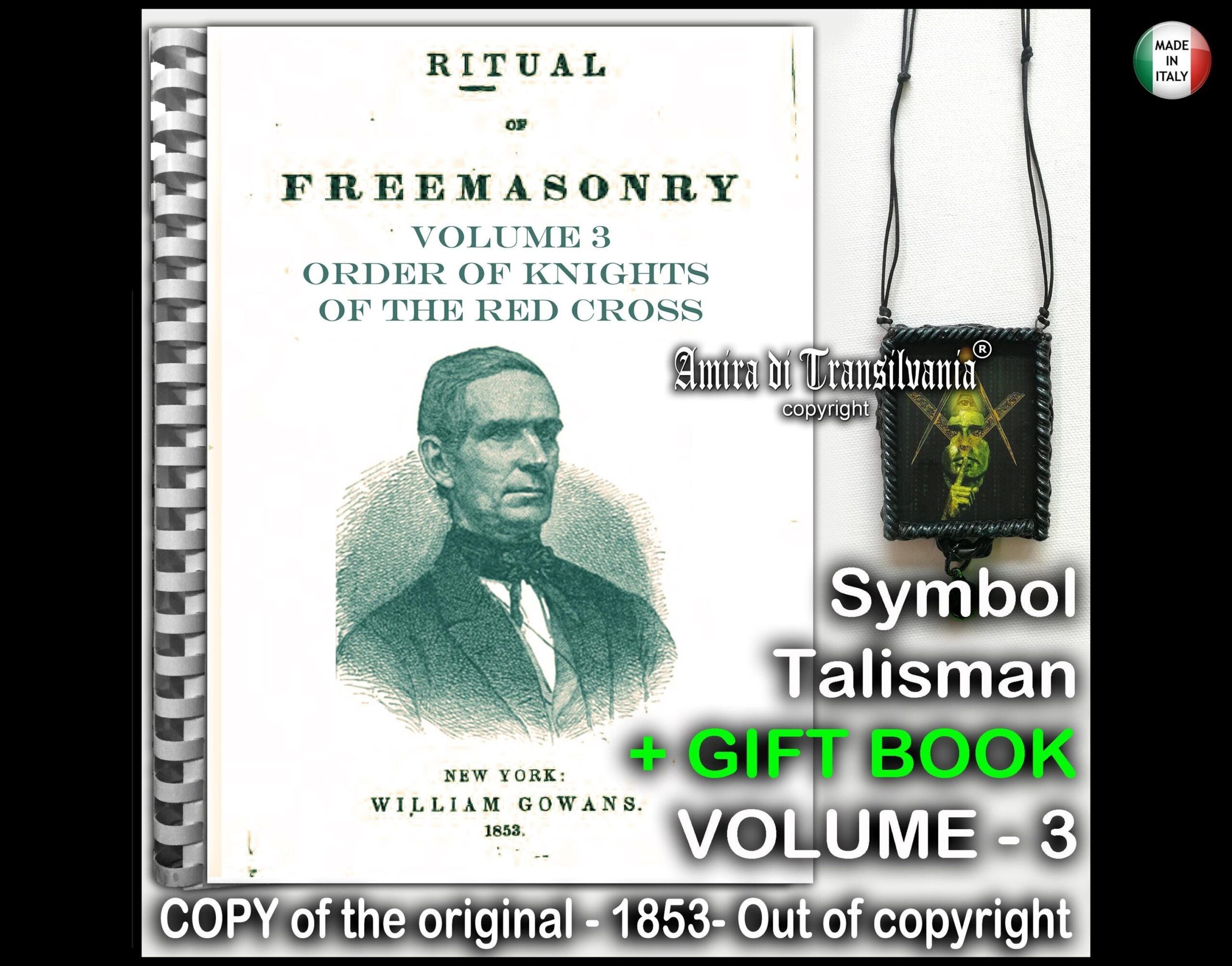 Antique Book Freemasonry, Occult Magic Esoteric Occultism, Magick Ritual Manual, Masonry Secret Societies Masonic Lodge