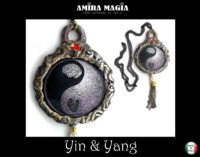 Yin and Yang Buddhist Tibetan, Quan Kuan Guan Kwan Yin Oriental Talisman, Lao Tzu Jewelry, Prayer Amulet Yoga Symbol