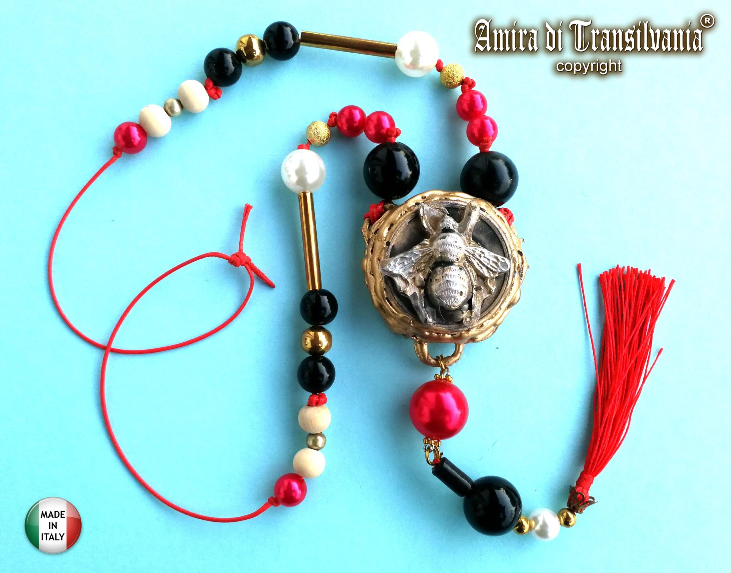 Queen Bee, Protective Talisman Pendant, Good Luck Charm Attraction Money Prosperity, Amulet Wealth & Richness Witchcraft
