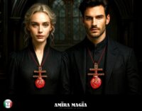 Dracula Talisman Bat Vampire, Gothic Cross Transylvania Necklace, Dragon Crown Pendant, Count Vlad Tepes