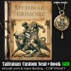 Antique Book, Occultism Magic Mythraic Grimoire Heptameron Manuscript, Magick Sorcery Ritual, Secret Societies Order