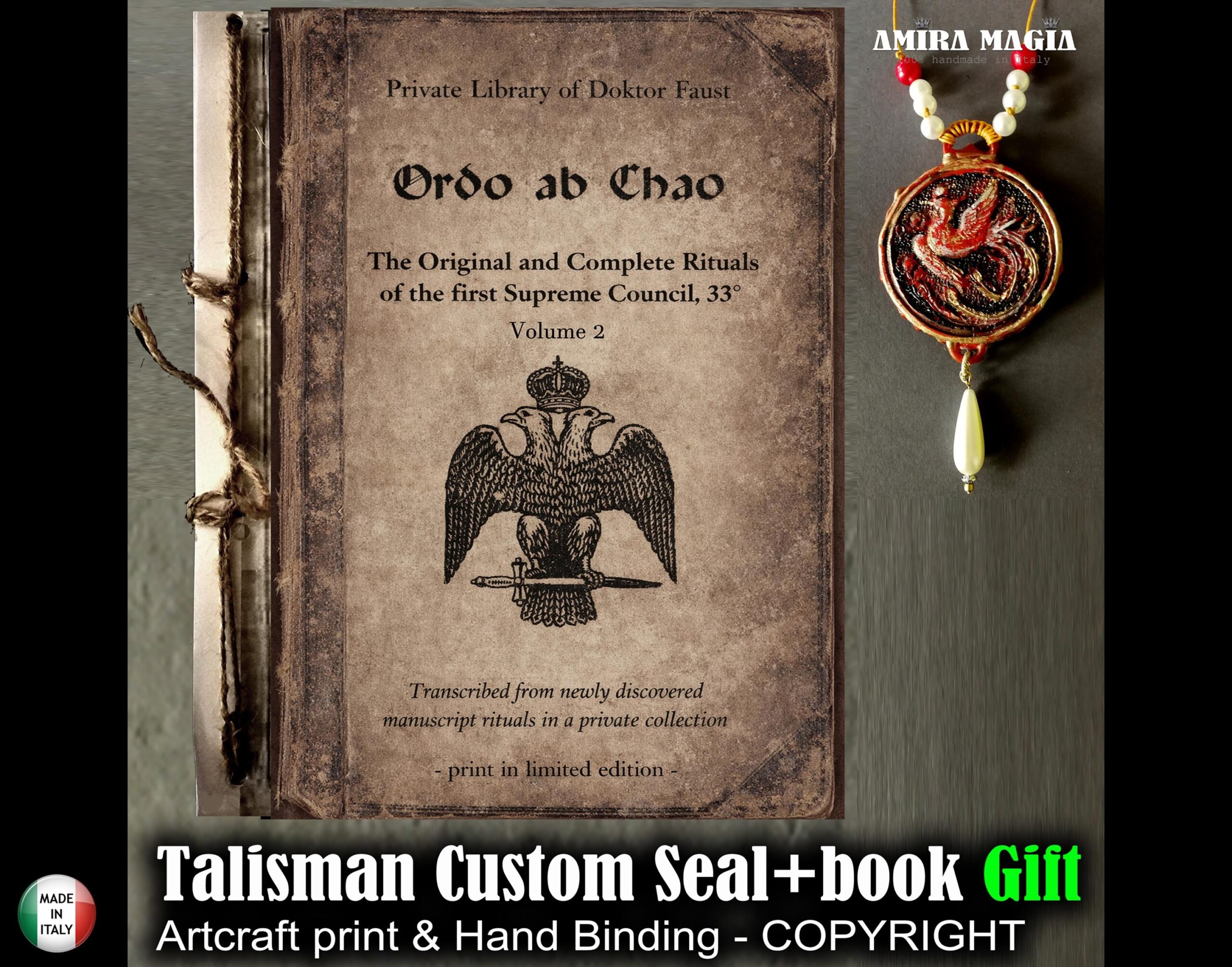 Ordo ab Chao Book, Opus Magnum Masonic Degrees Esoteric Secret Society Freemasonry Sorority Gifts