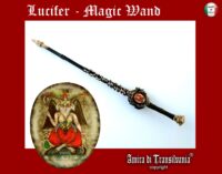 Magic Wand Witch Wood Stick, Traditional Witchcraft Altar, Satanist Wizard Sanctuary, Satanic Magician Baphomet Lucifer