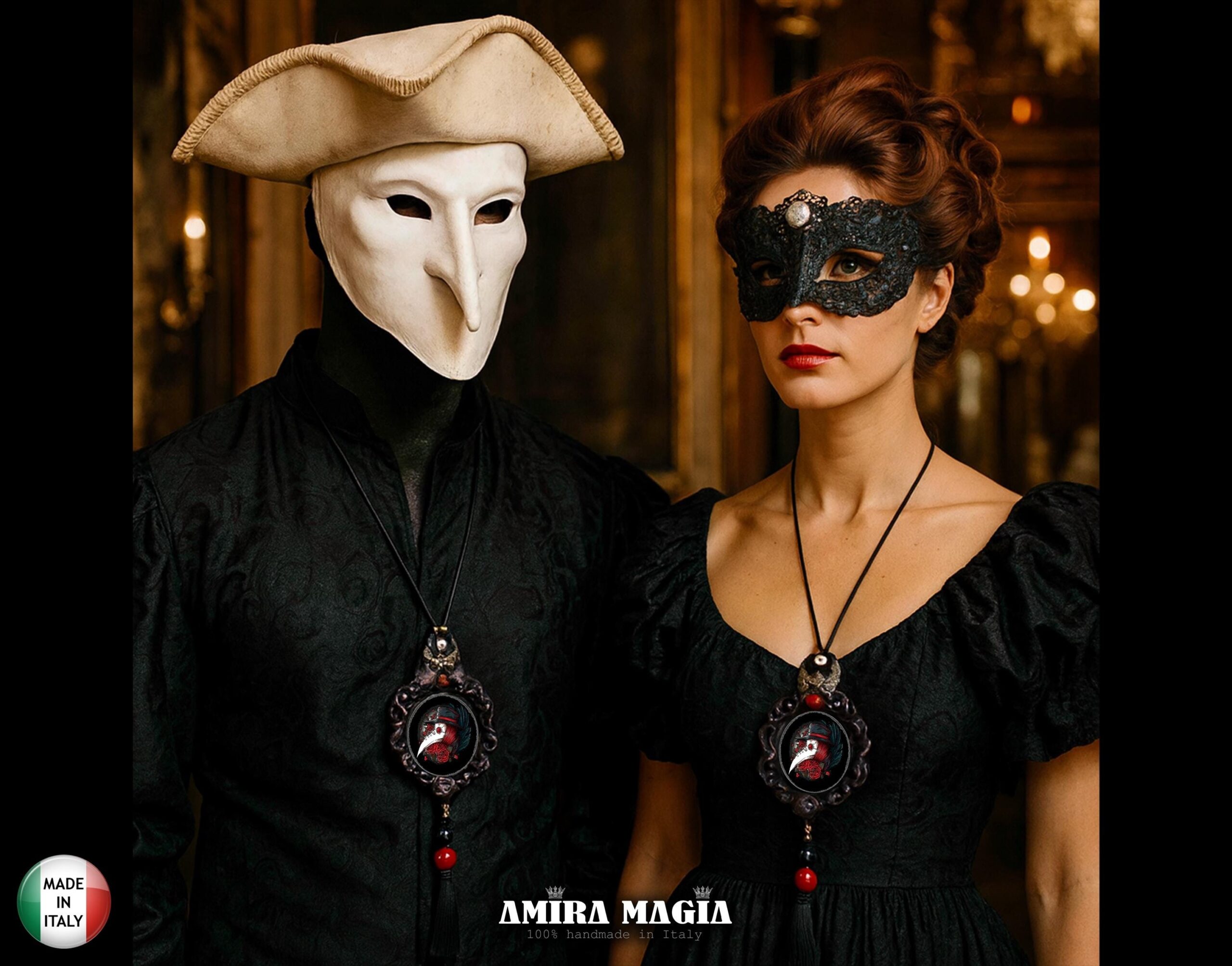 Doctor Plague, Venetian Mask Pendant Face Hat, Protective Amulet Steampunk, Protection Talisman Venezia Symbol