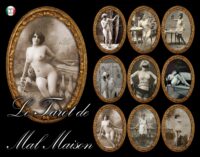 Erotic Tarot Cards, Vintage Oracle Sexy Image, Maison Bordell Nude Woman, Naked Body Photo