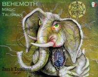 Behemoth Demon, Elephant Lucky Talisman, Protective Amulet, Good Luck Pendant, Wealth Gothic Witchcraft Lemegeton Seal