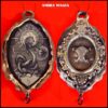 Dragon Snake, Kanji Chinese Dragon Jewelry, Japanese Deity Necklace, Ouroboros Alchemy Symbols Talisman Amulet