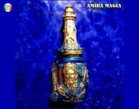 Neptun Poseidon Trident Mason Jar Magic Potion, Apothecary Bottle Vintage Witchery, Elixir of Life Forever Eternal Youth